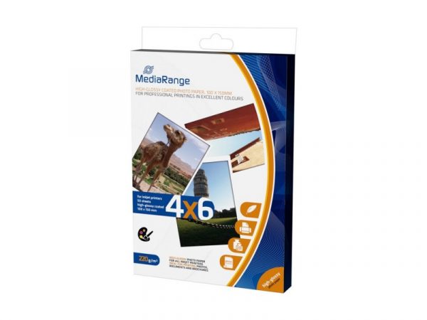 MediaRange High-Glossy Coated Fotopapier 4×6